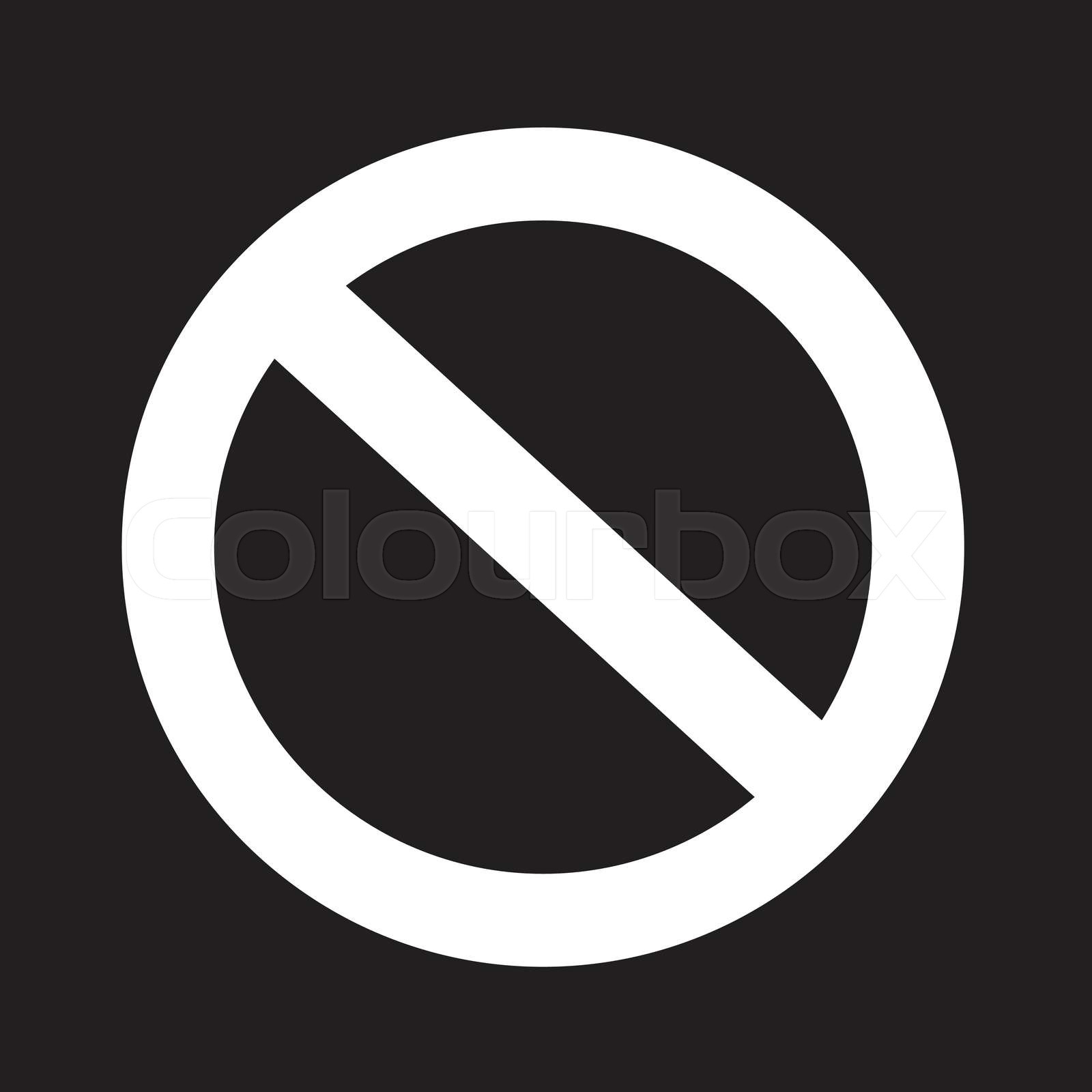 blank ban icon Stock vector Colourbox