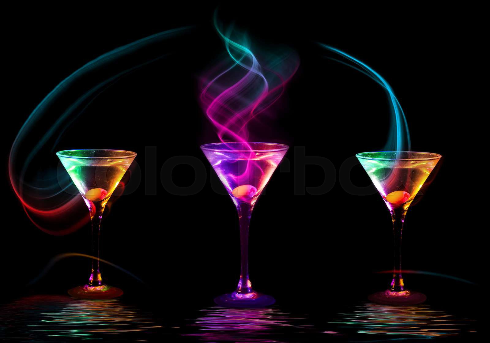 Cocktail collection Stock image Colourbox