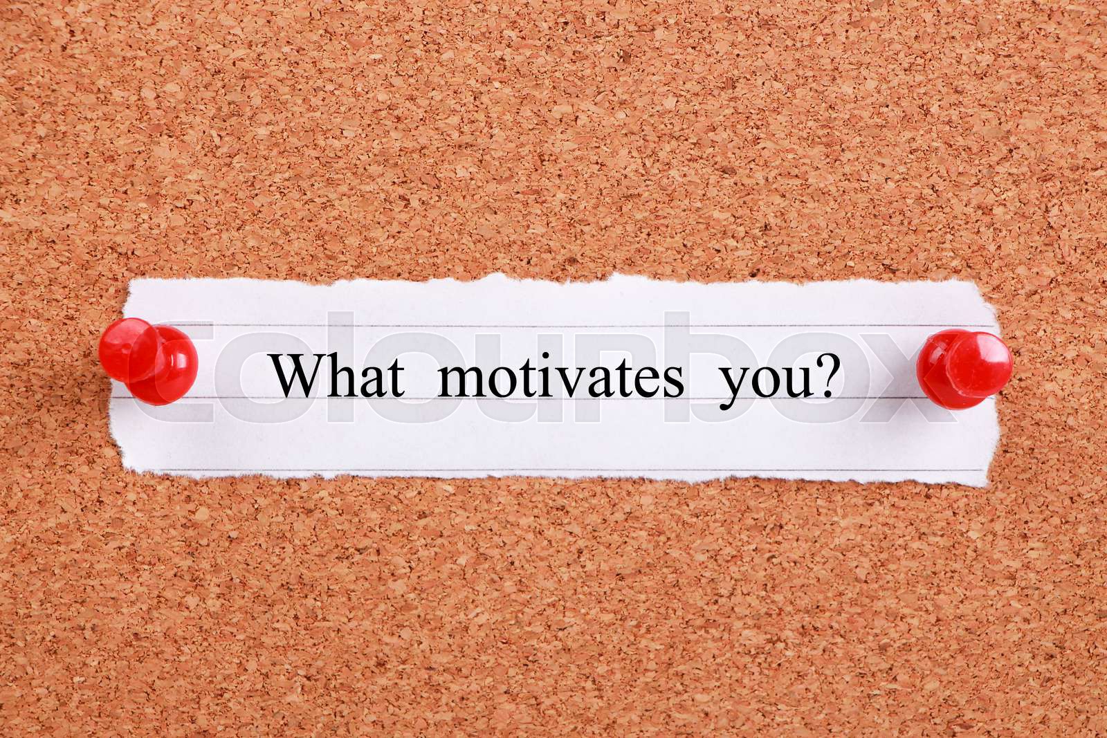 What Motivates You Stock Image Colourbox