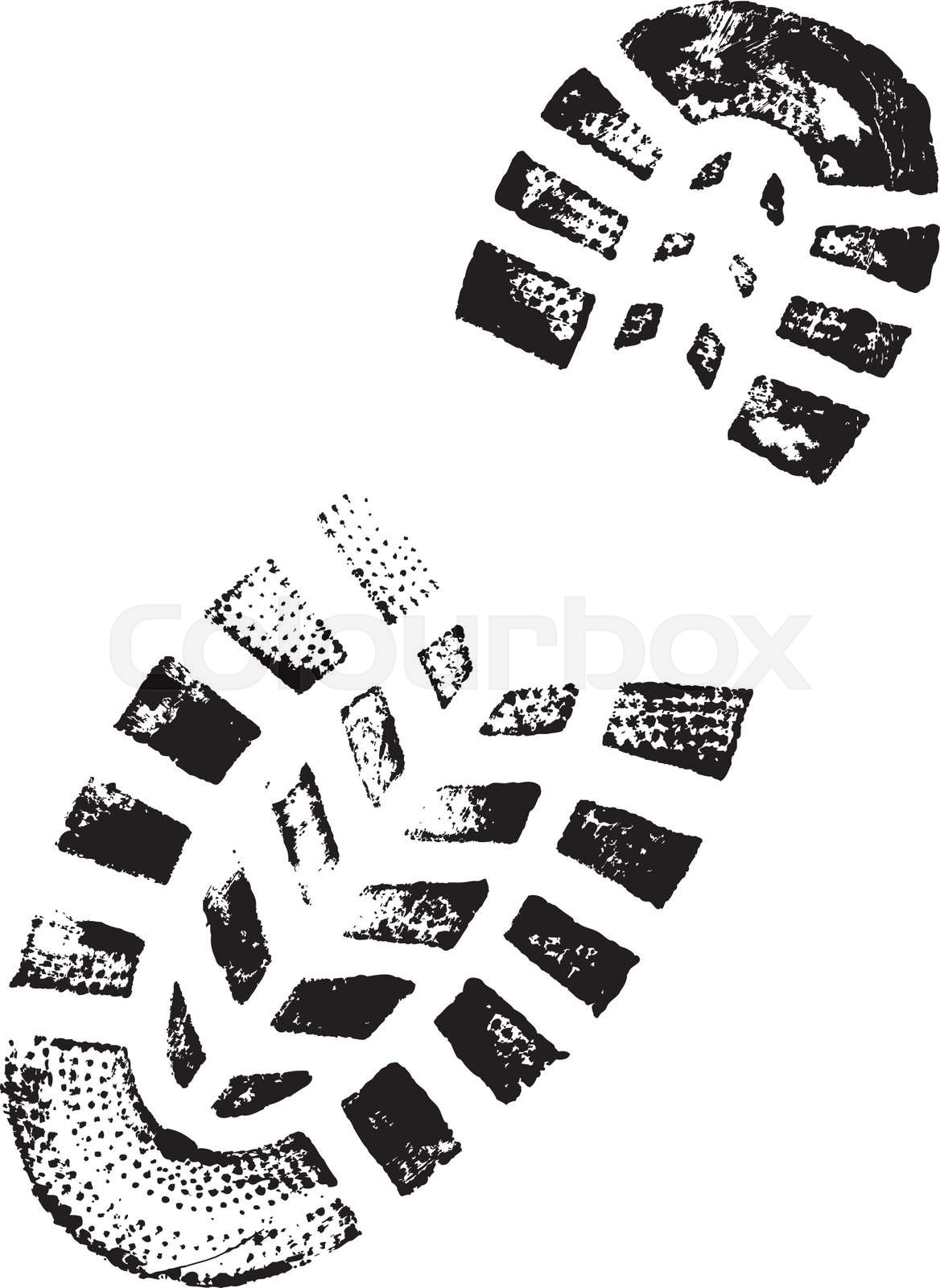 Mountain BootPrint - Highly detailed vector of a bootprint | Stock ...