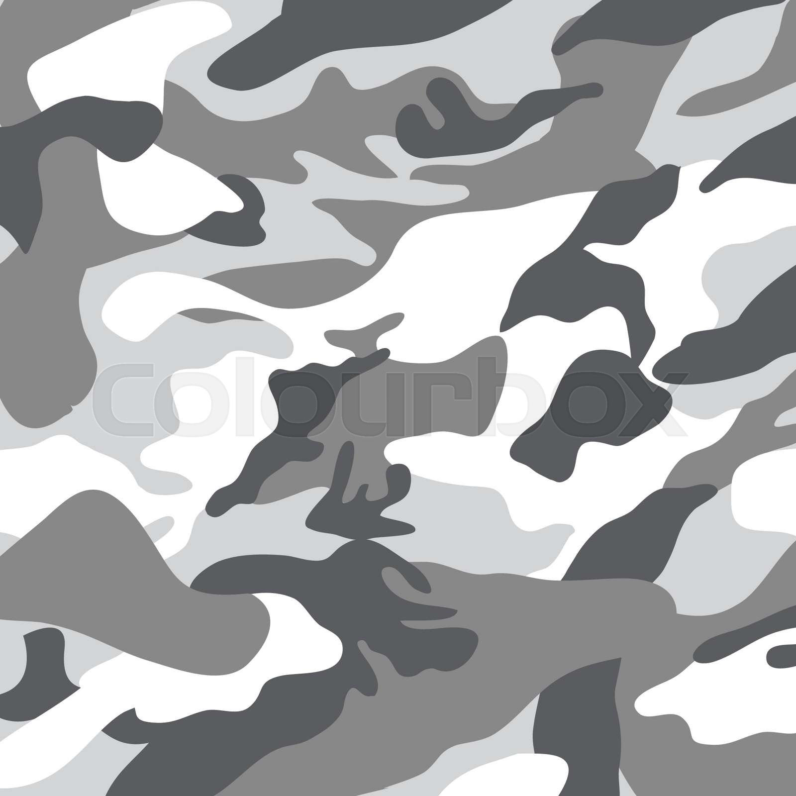 black and white camouflage vector | Stock vector | Colourbox