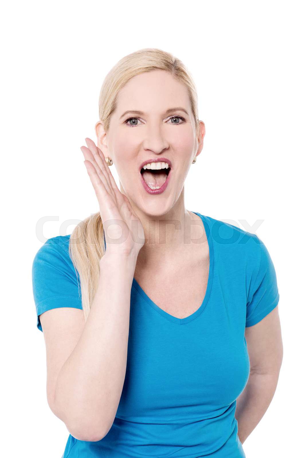 Can You Hear Me Stock Image Colourbox