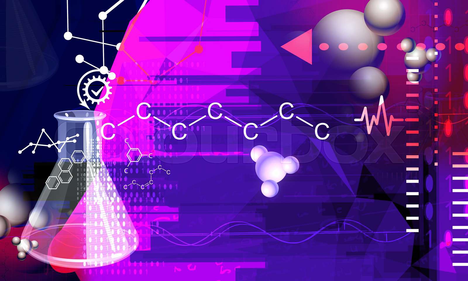 Science Experiments Abstract Background Stock image Colourbox