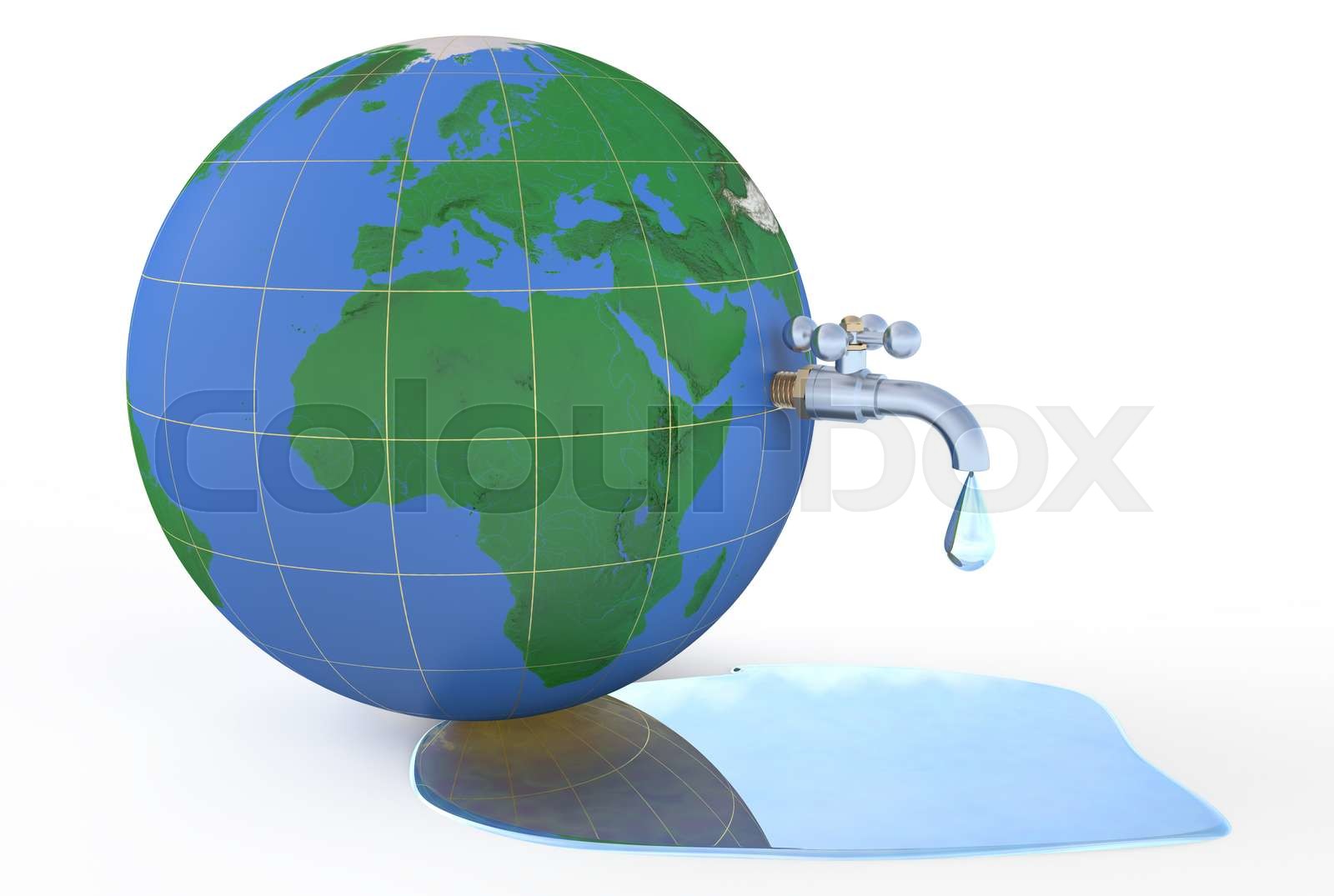 Save Water On Earth Concept Stock Image Colourbox