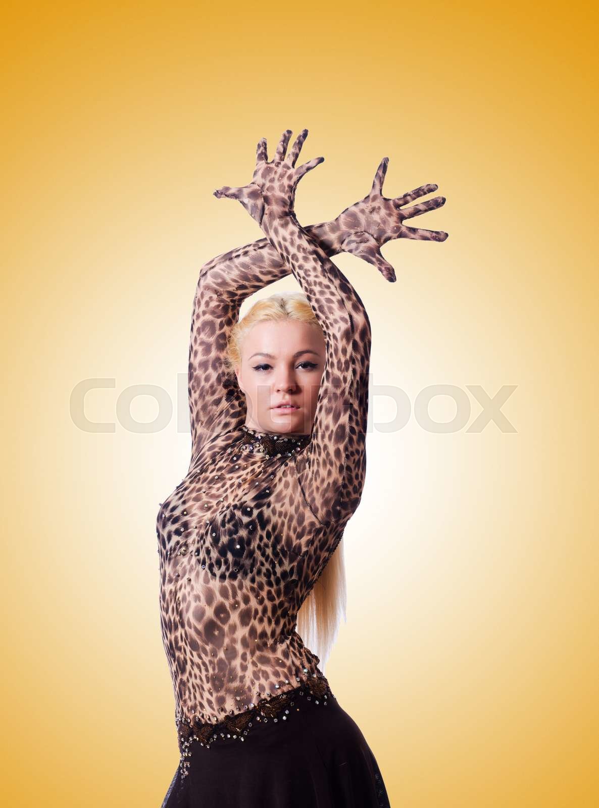 Female dancer dancing traditional dances | Stock image | Colourbox