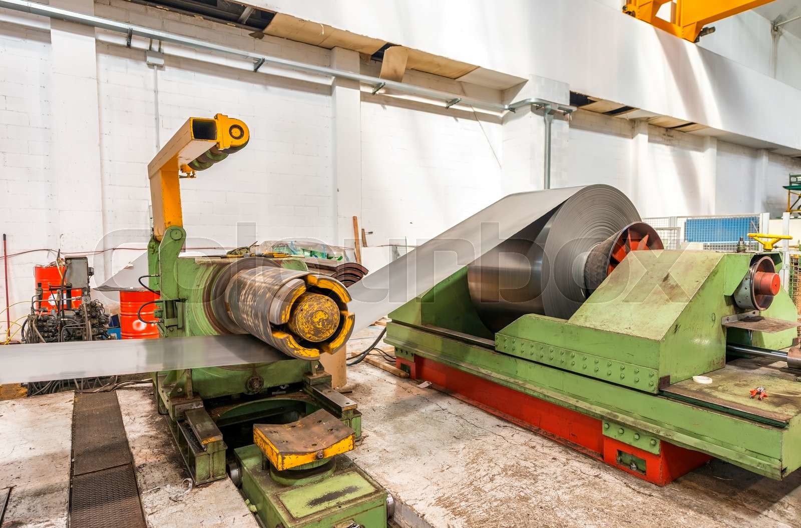 Industrial machine for steel cutting | Stock image | Colourbox
