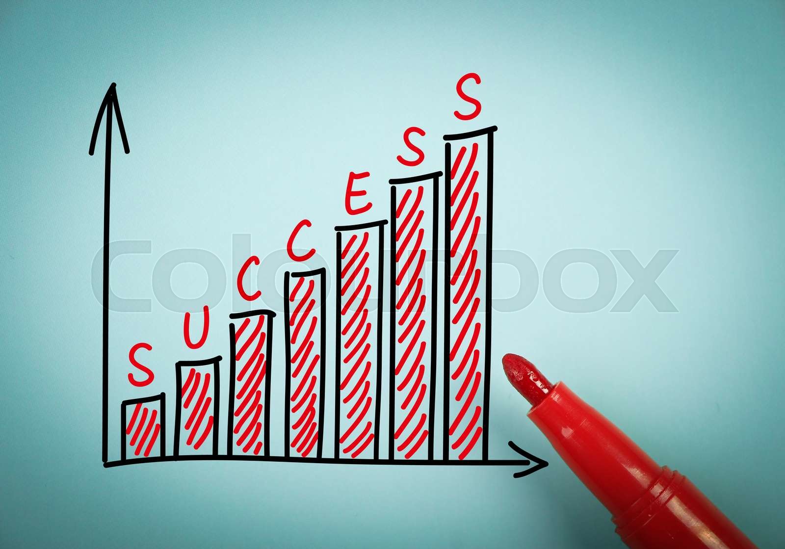 Success graph | Stock image | Colourbox
