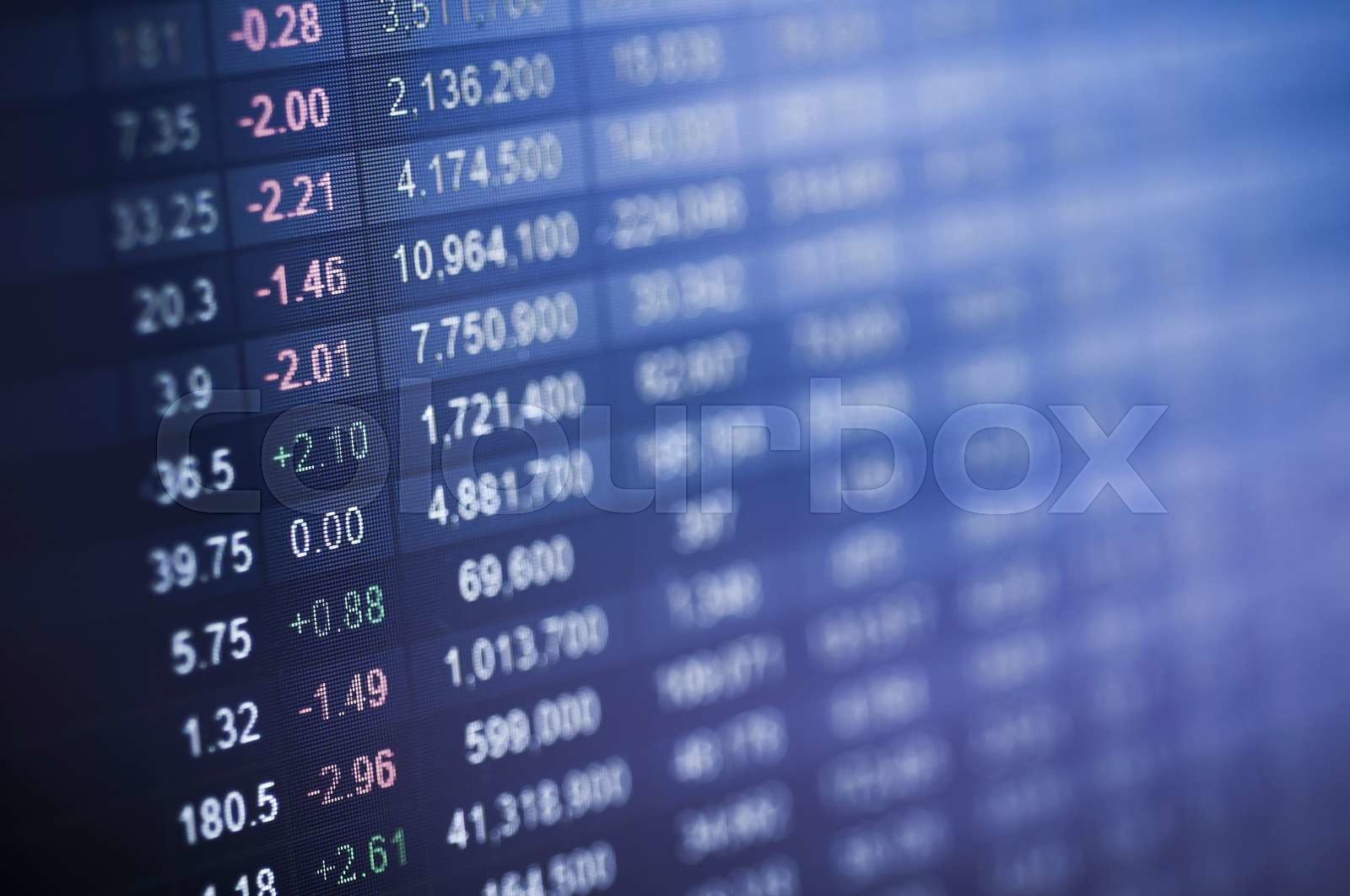 Stock market number | Stock image | Colourbox