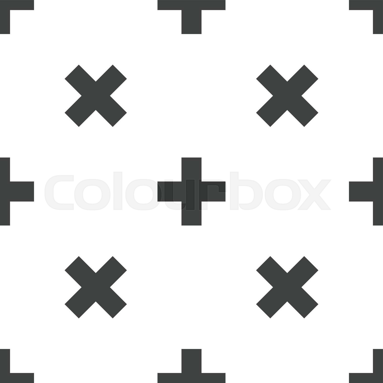 Plus pattern | Stock vector | Colourbox