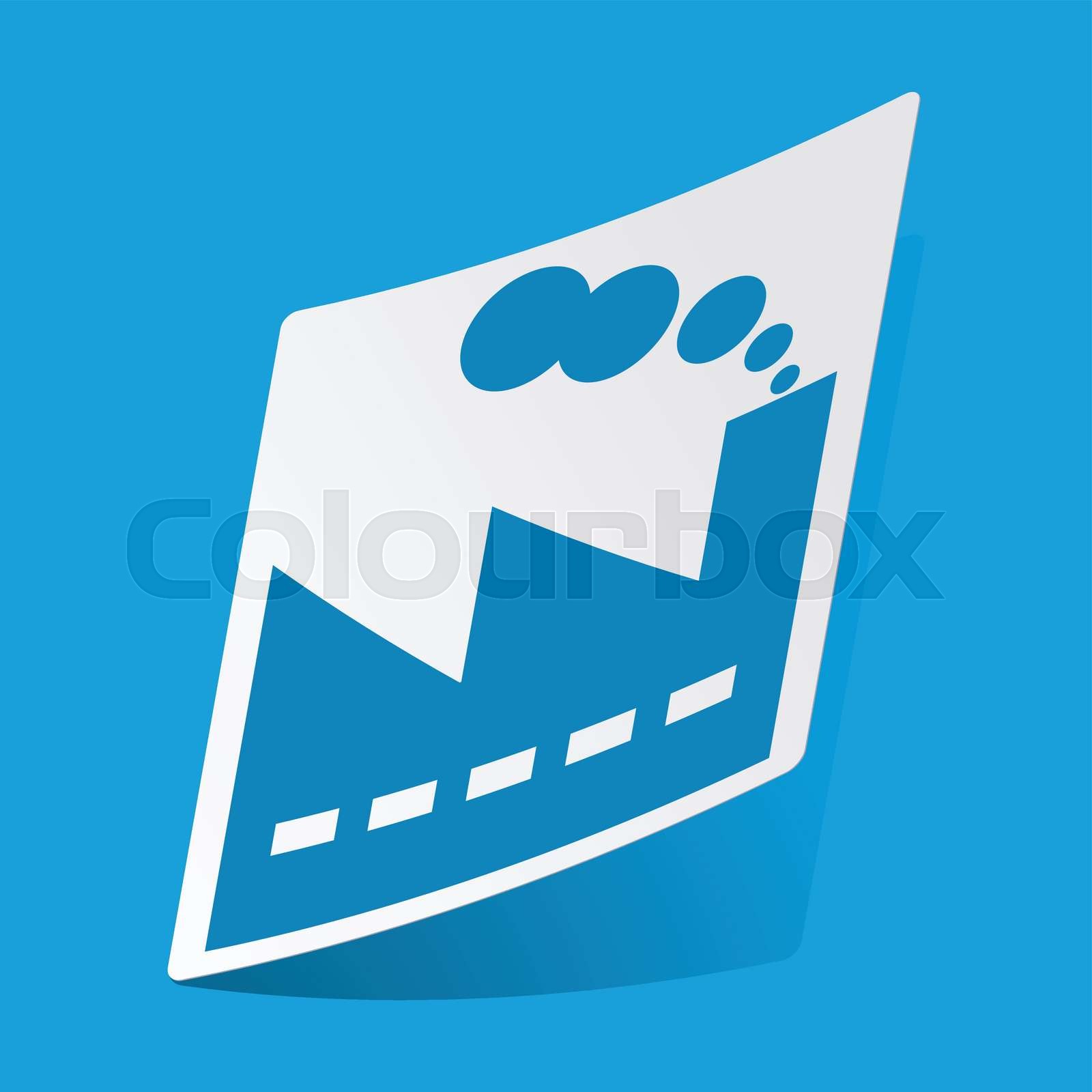 Factory Sticker Stock Vector Colourbox