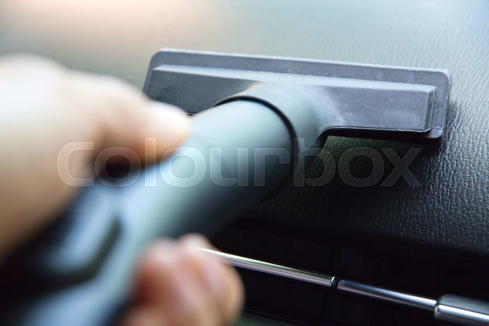 Car vacuuming Stock image Colourbox