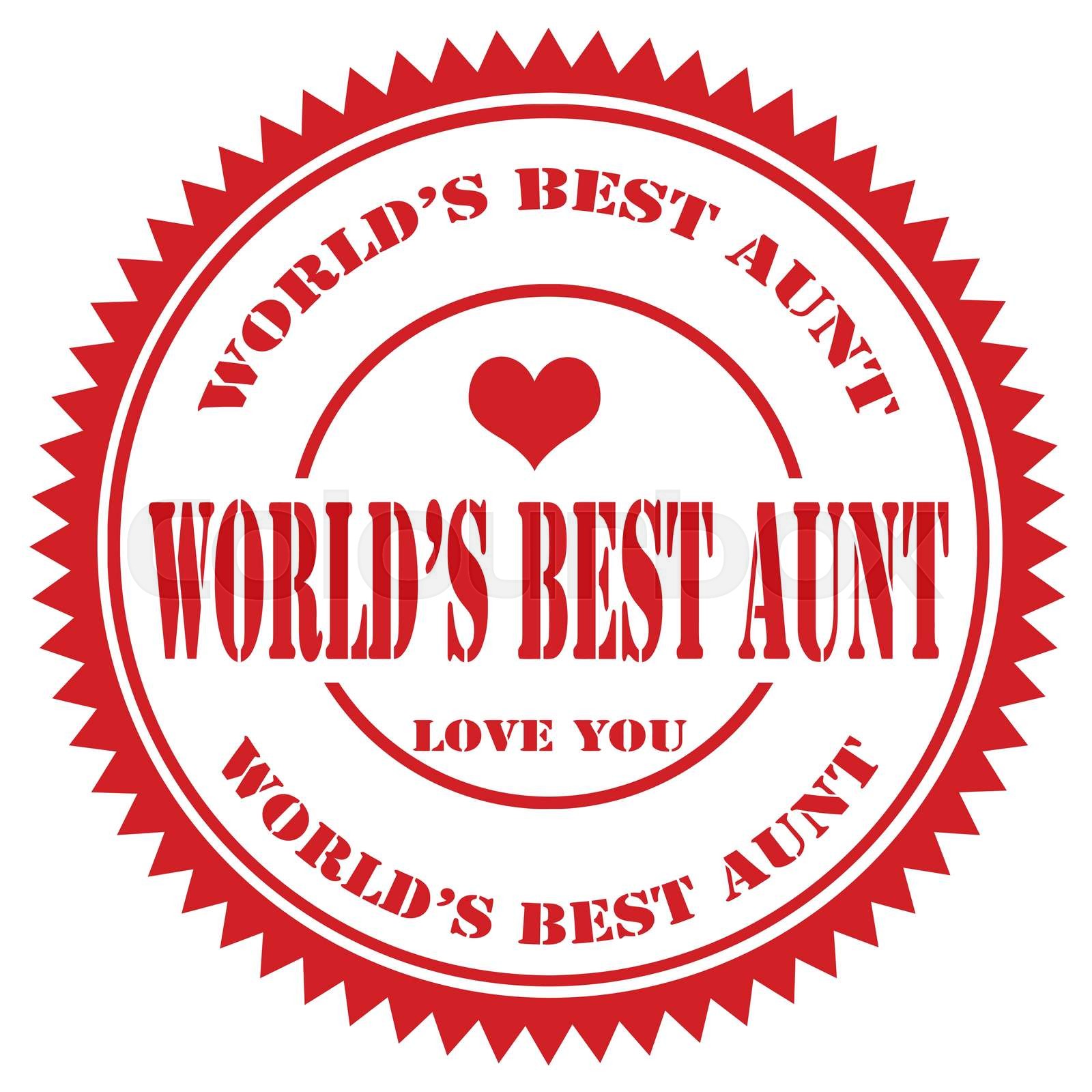World's Best Aunt Stock vector Colourbox