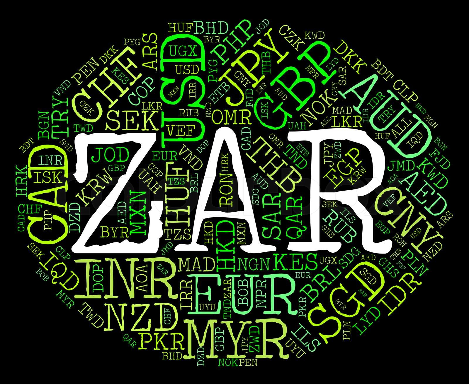 Zar Currency Represents South African Rands And Banknote | Stock image ...
