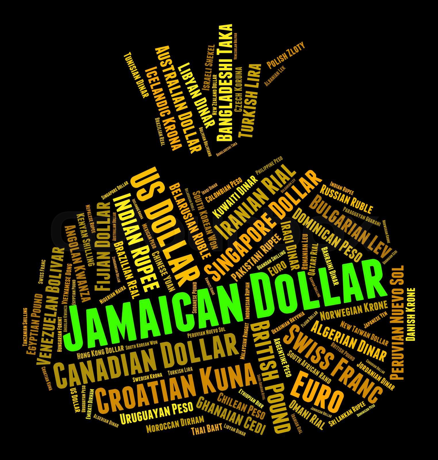 Jamaican Dollar Represents Currency Exchange And Coinage Stock Image 