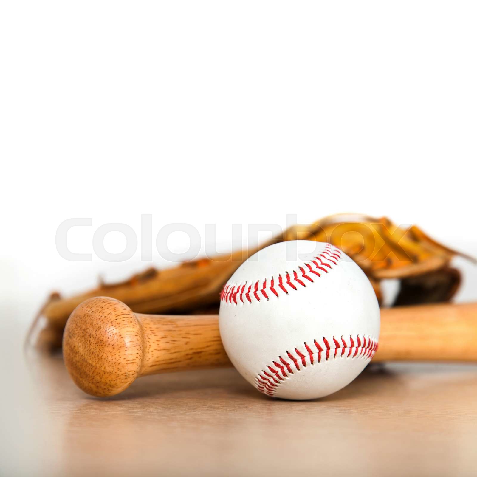 Baseball equipment Stock image Colourbox