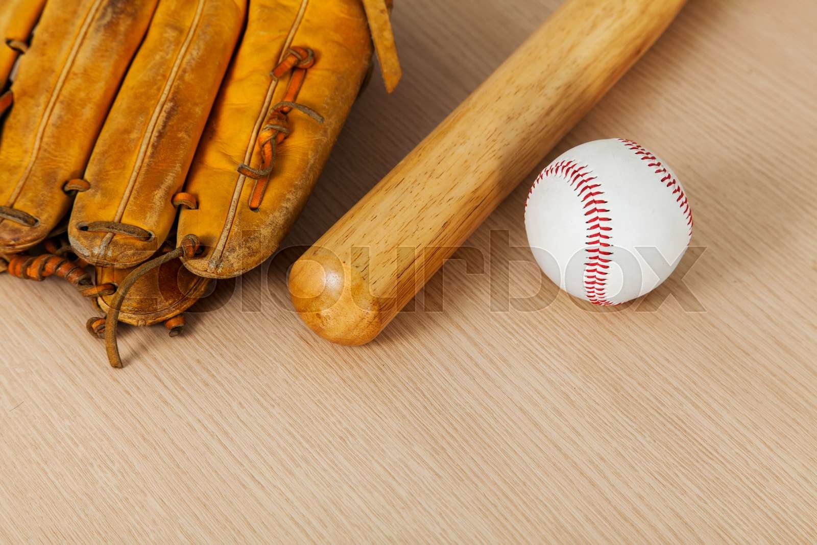 Baseball equipment Stock image Colourbox