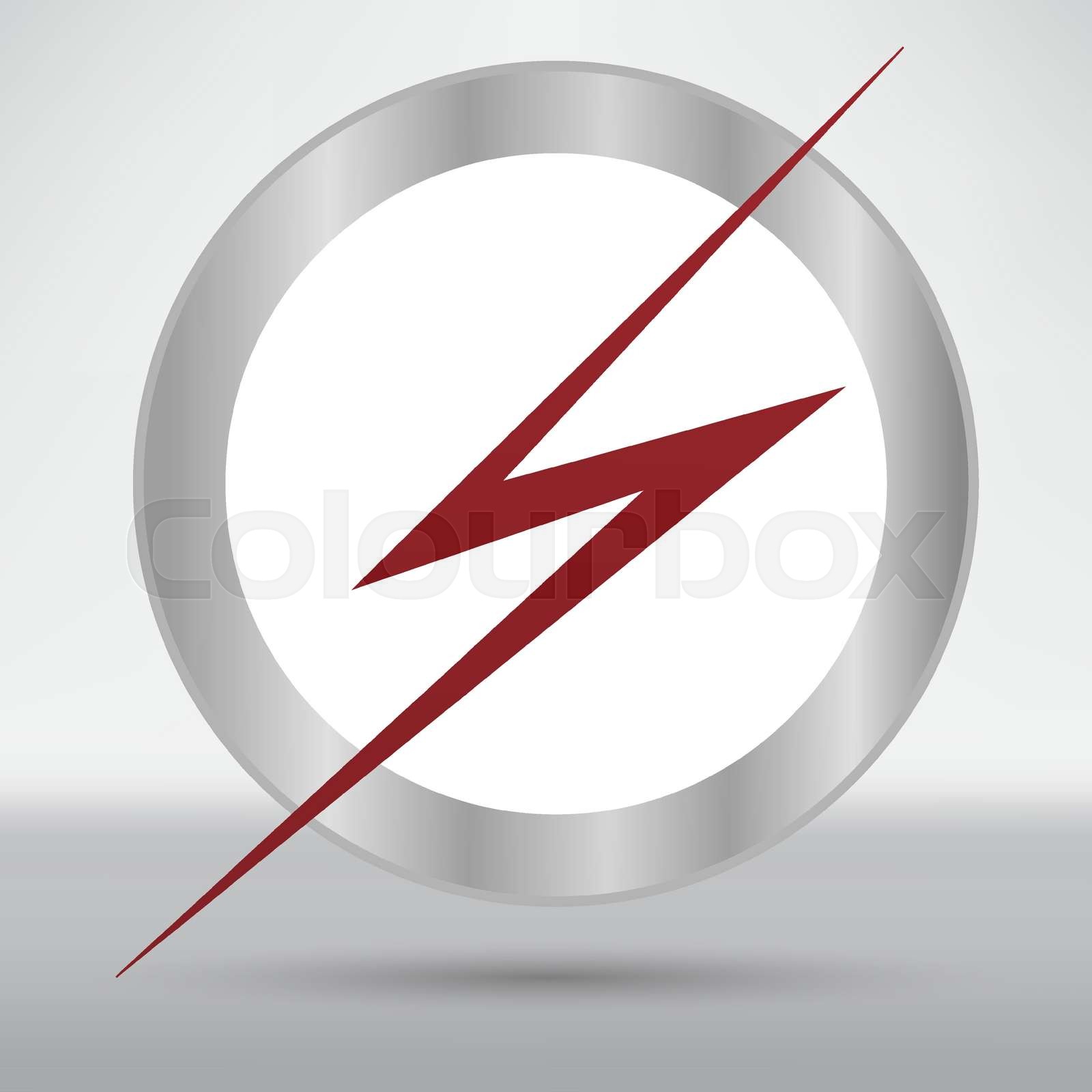 Lightning arrow icon | Stock vector | Colourbox