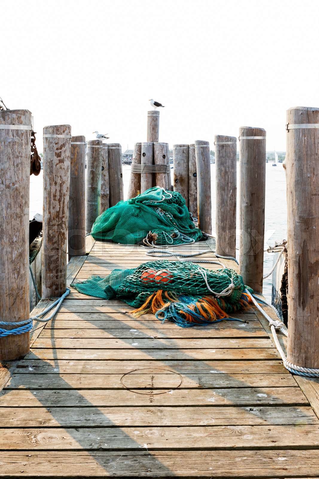 Commercial fishing boat equipment. Stock image Colourbox