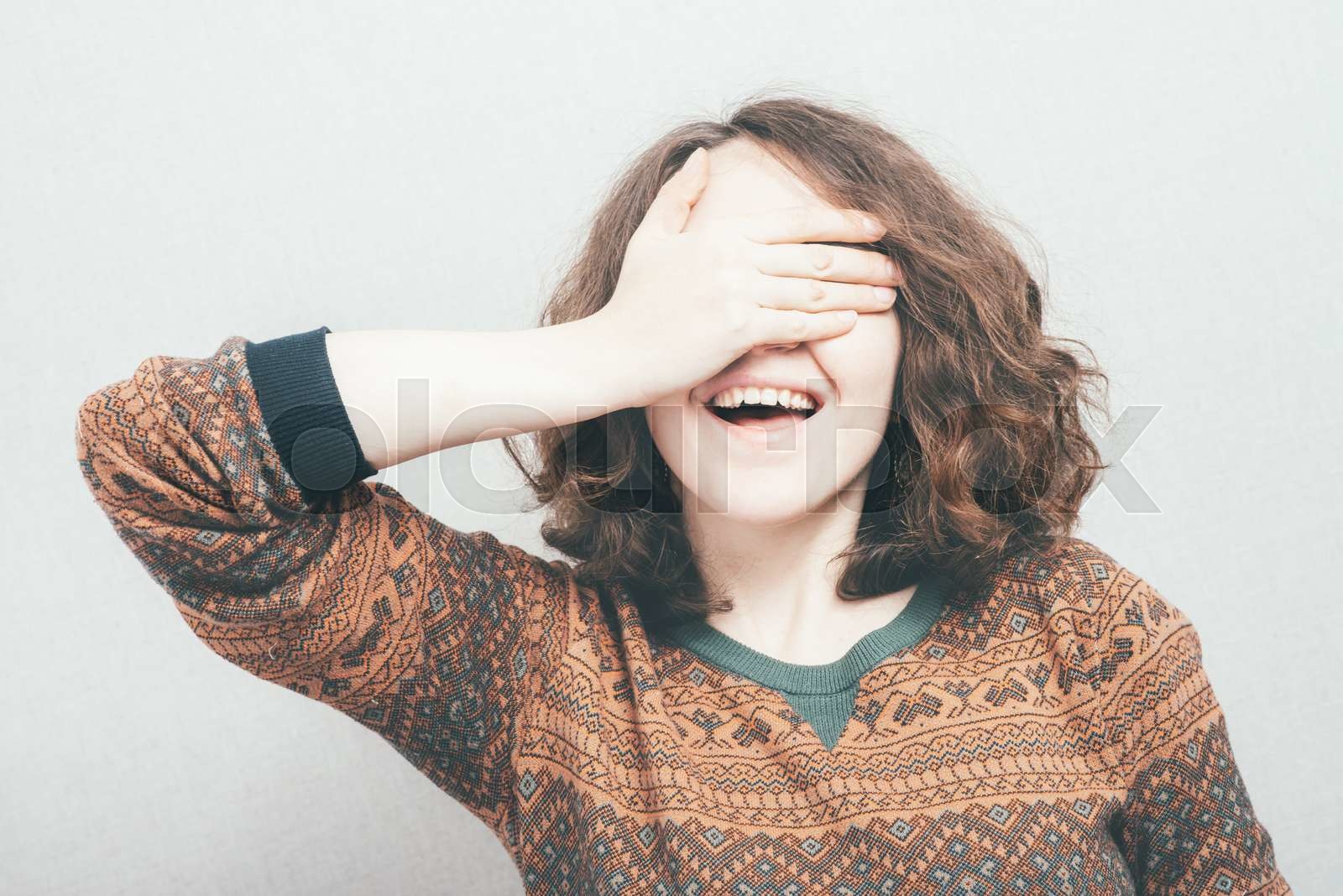 augen, breit, mensch Stock Bild Colourbox