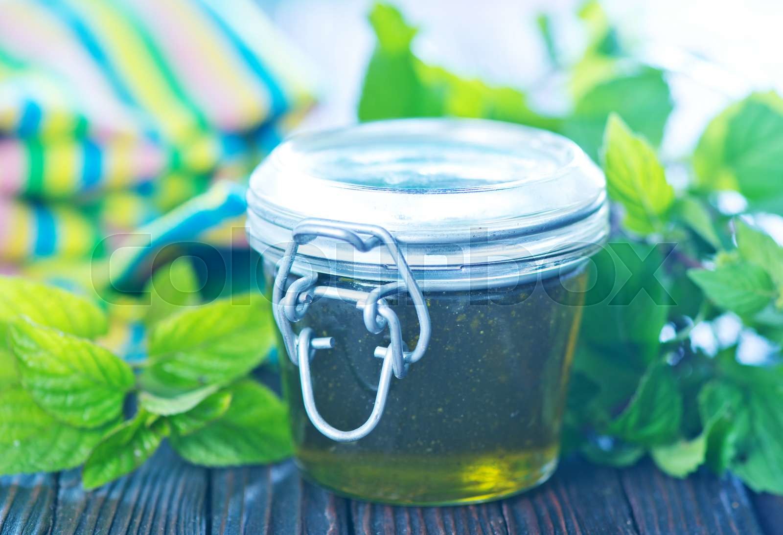 mint jam Stock image Colourbox