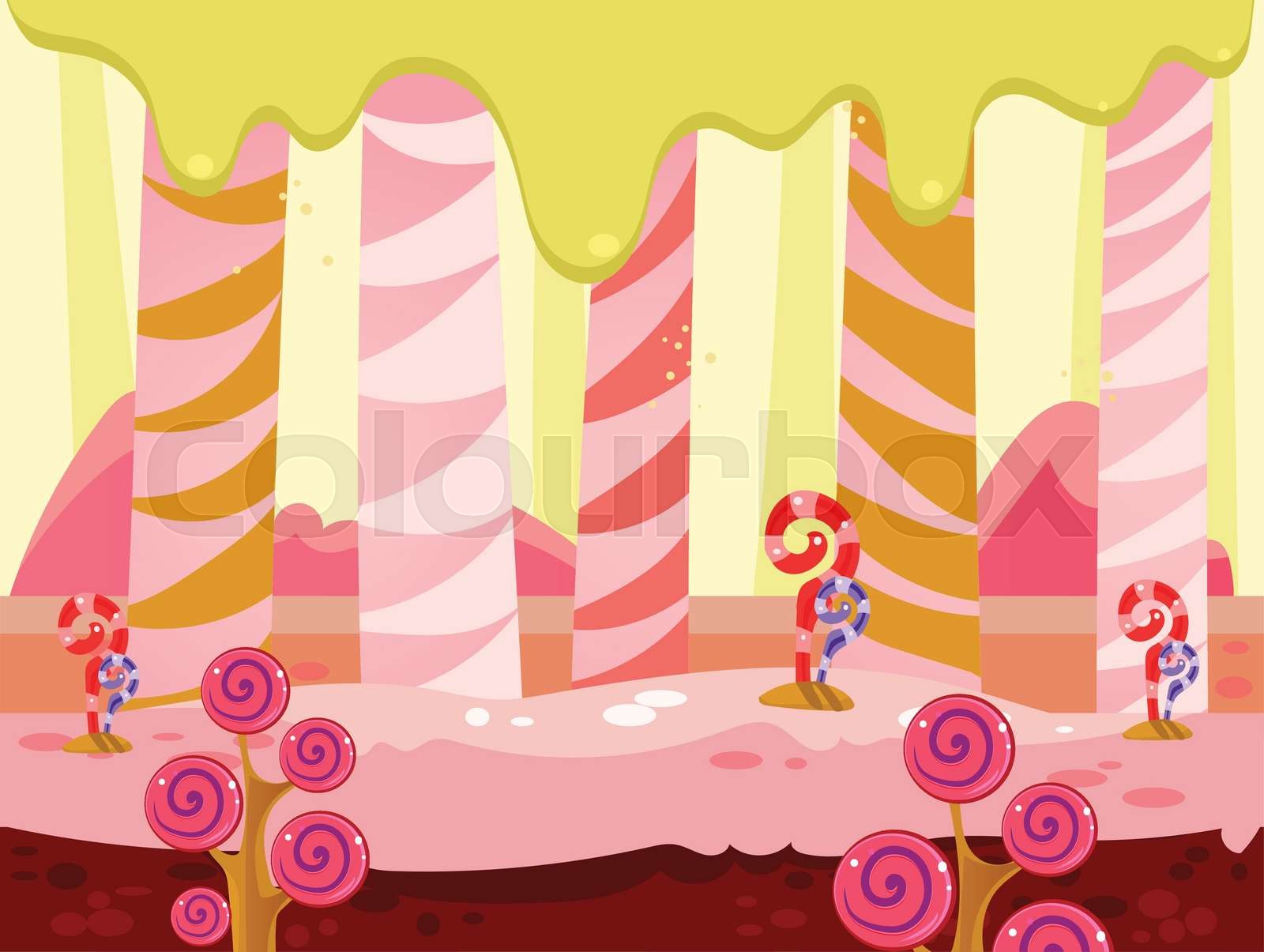 Candy Land Vector Stock vector Colourbox