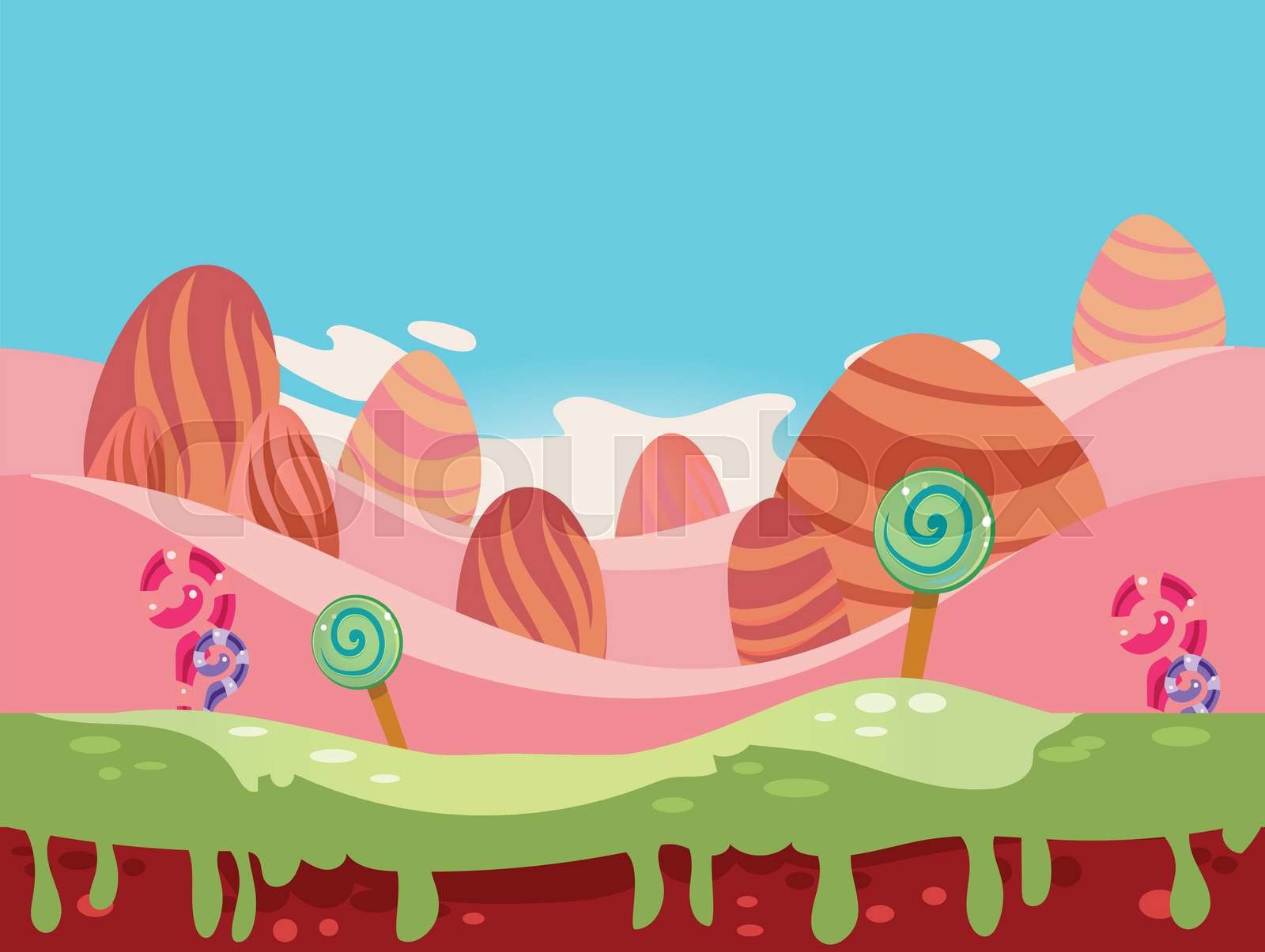 Candy Land Vector Stock vector Colourbox