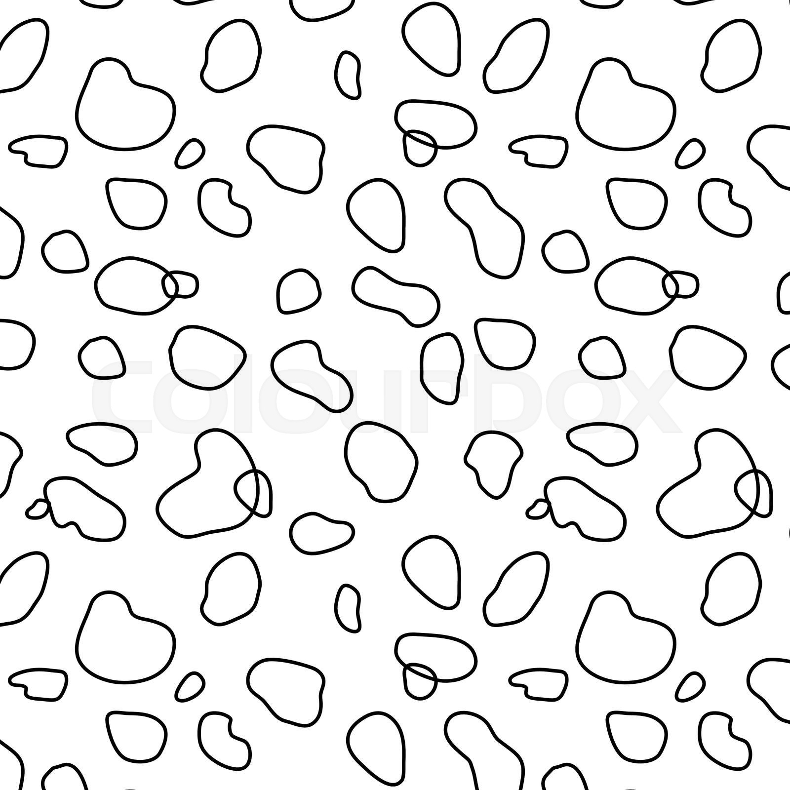 Seamless pattern of dalmatian spots | Stock vector | Colourbox