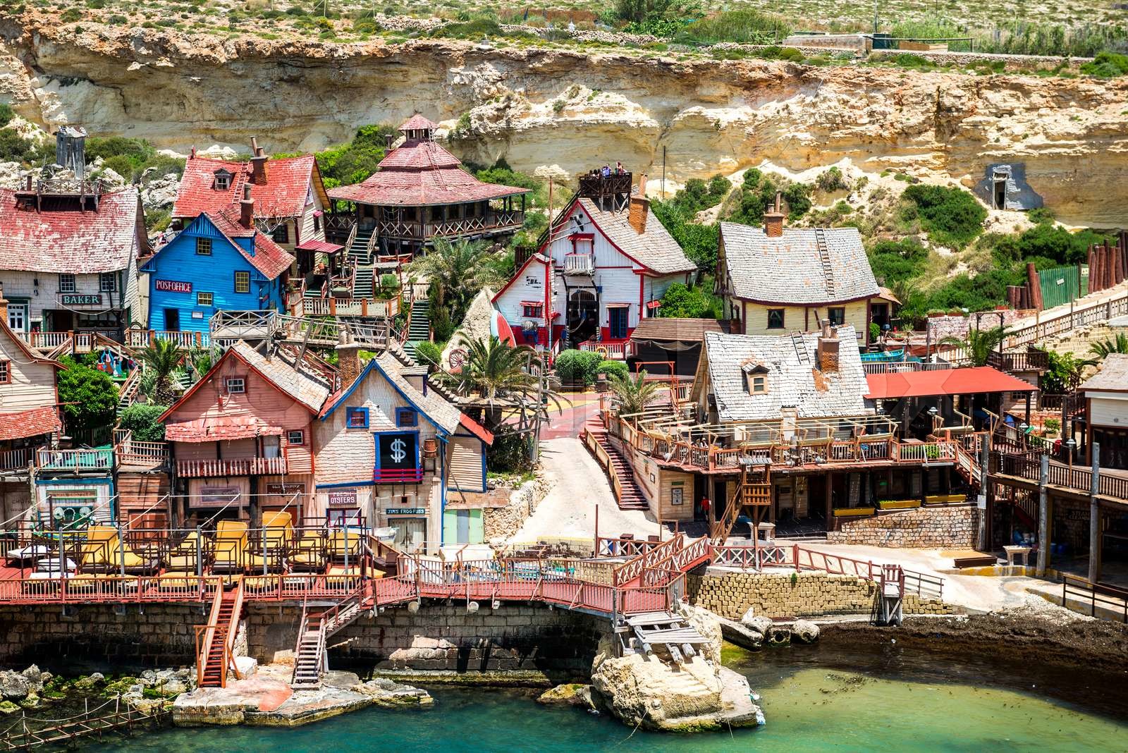 Popeye village Stock image Colourbox