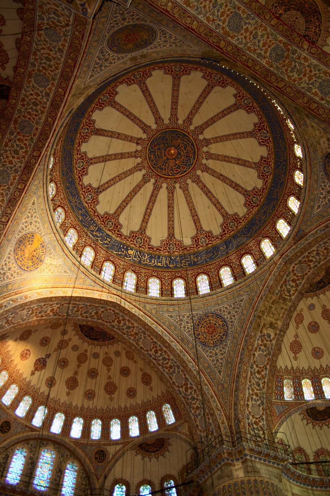 cupola of blue mosque in Istanbul with tile Stock image Colourbox