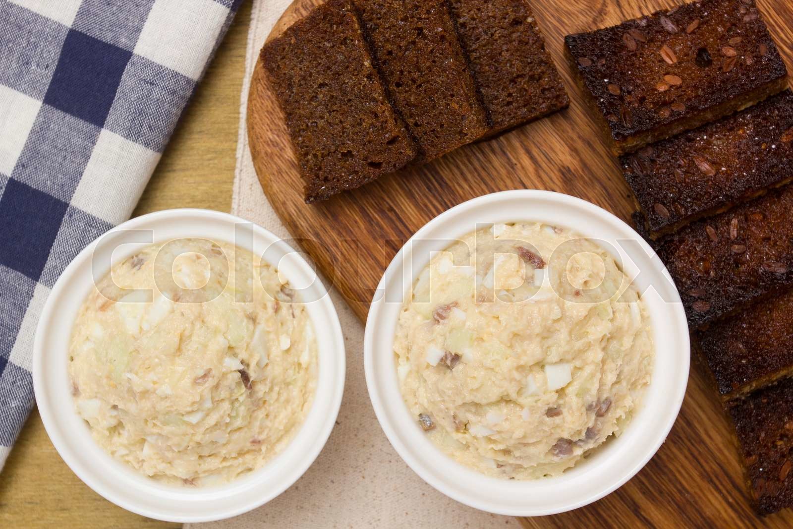 Forshmak based chopped herring Stock image Colourbox