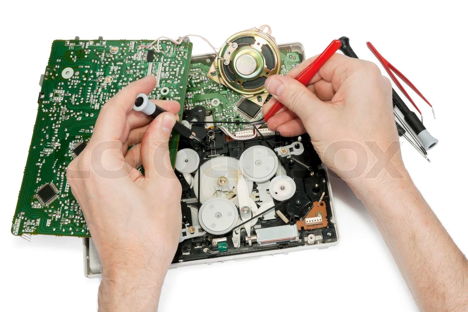 "radio repair" Stock image Colourbox