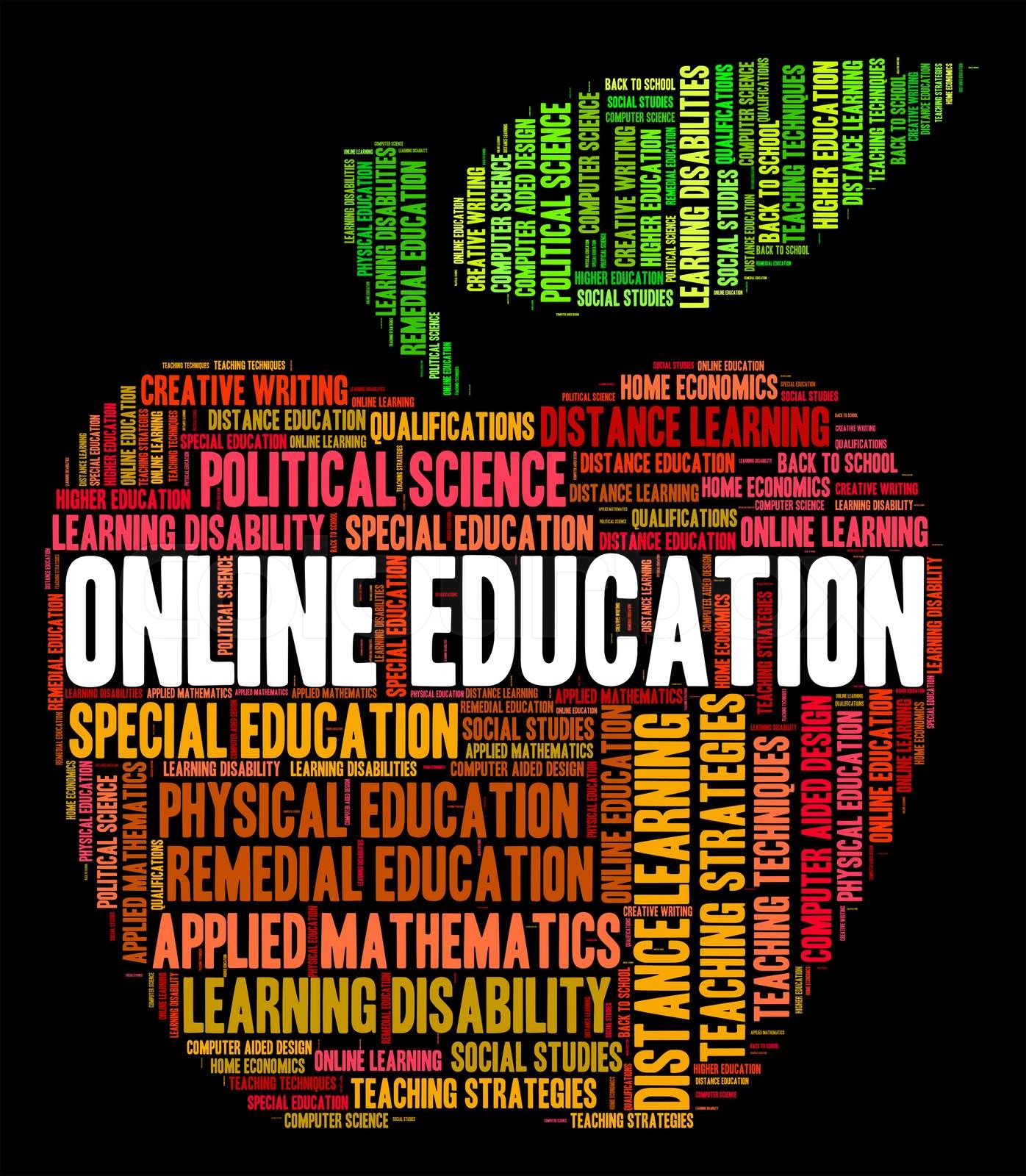 Online Education Shows World Wide Web And College | Stock image | Colourbox