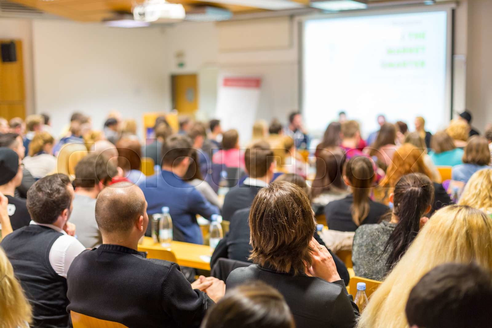 Workshop at university lecture hall. | Stock image | Colourbox