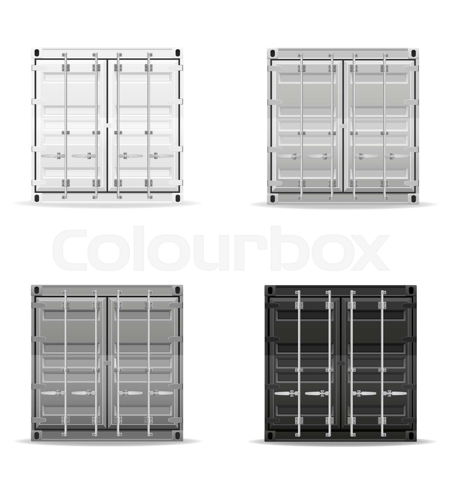 cargo container vector illustration | Stock vector | Colourbox