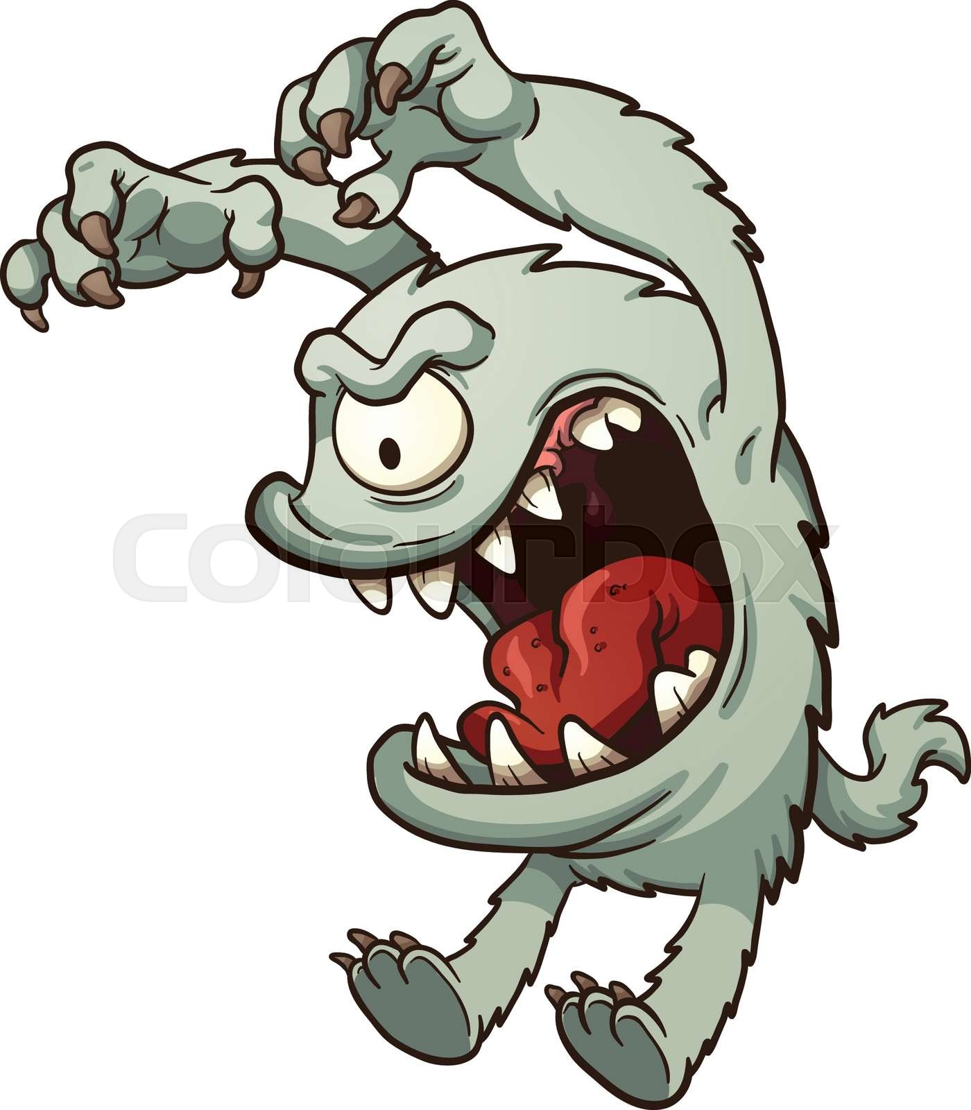 monster, cartoon, vektor | Stock-Vektor | Colourbox