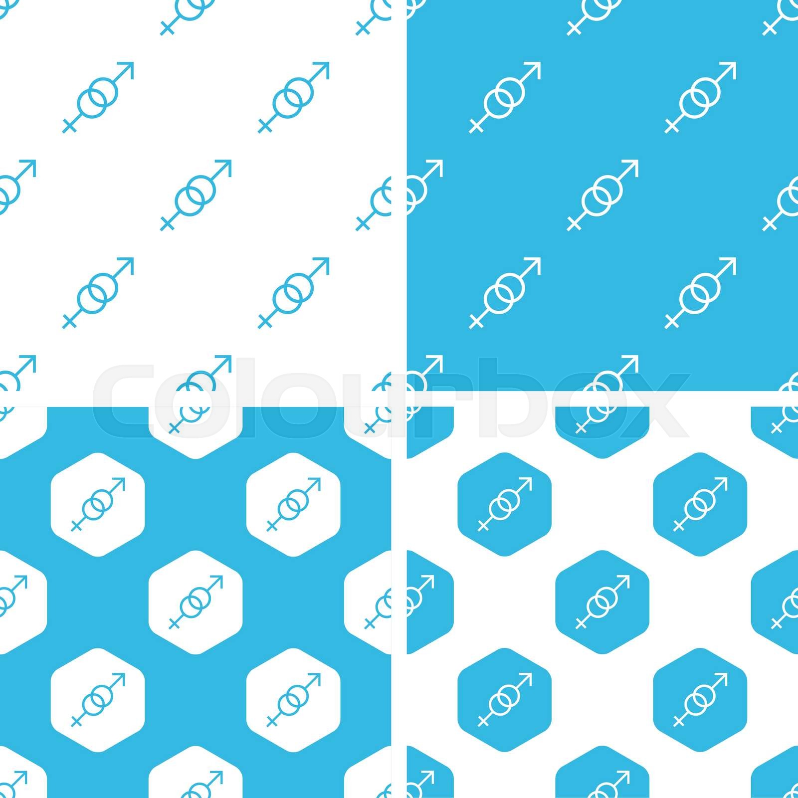 geschlecht, symbol, muster | Stock-Vektor | Colourbox