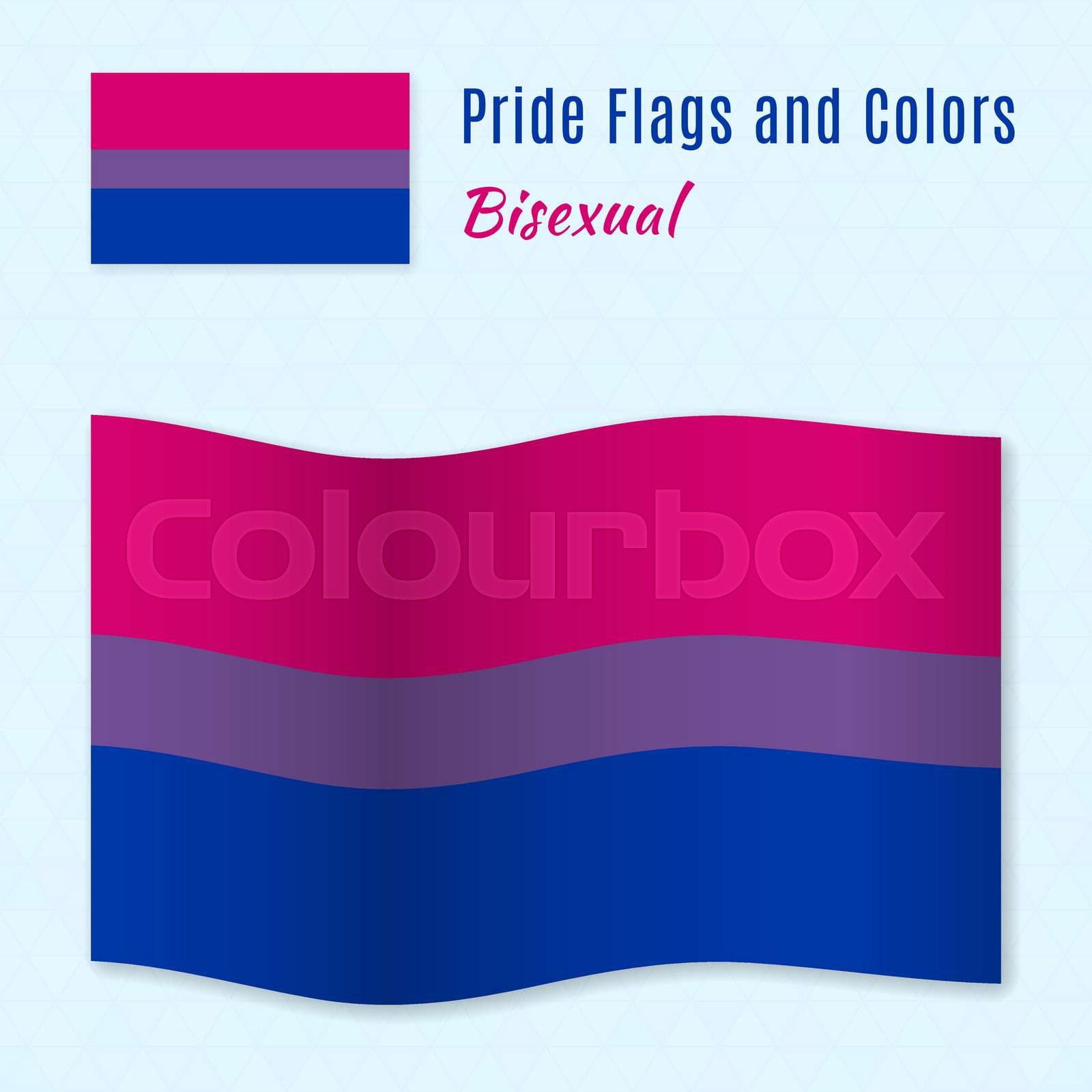 Bisexual pride flag with correct color scheme. | Stock vector | Colourbox