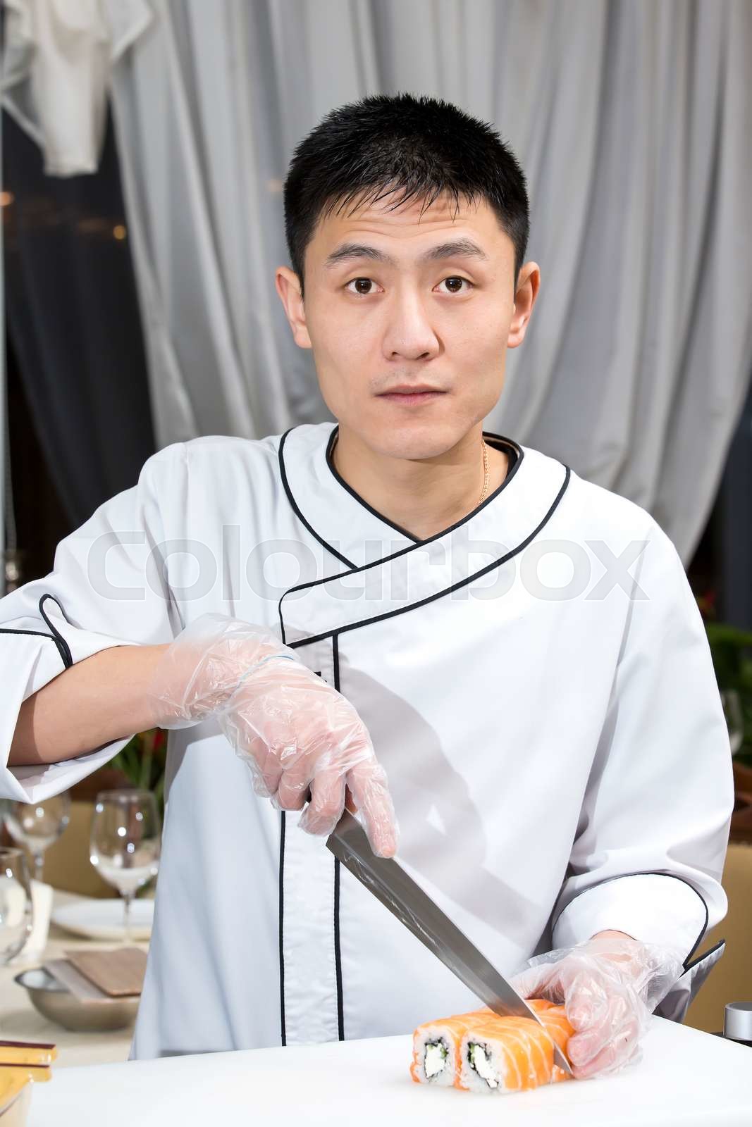 japanese chef cooking in front of you