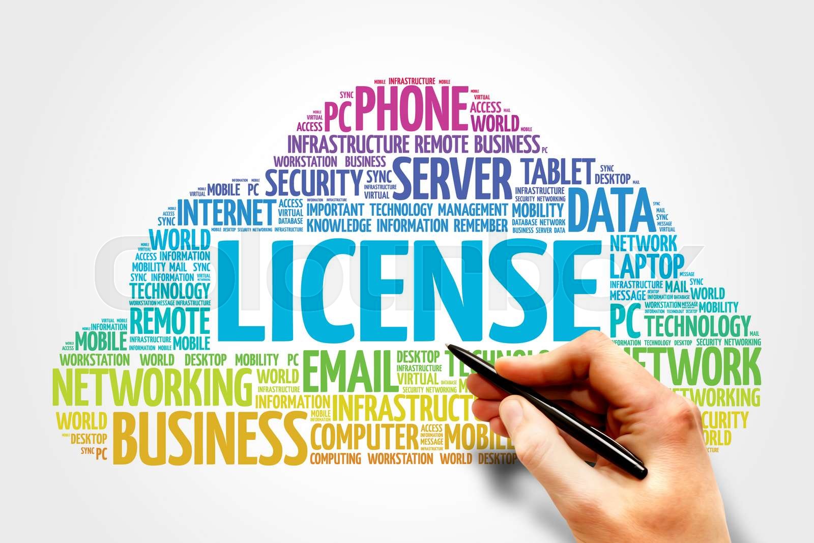 LICENSE Stock image Colourbox