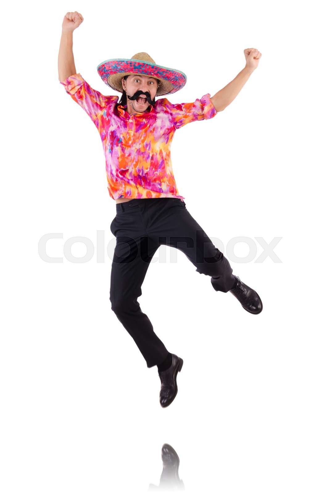 jumping-mexican-isolated-on-white-stock-image-colourbox