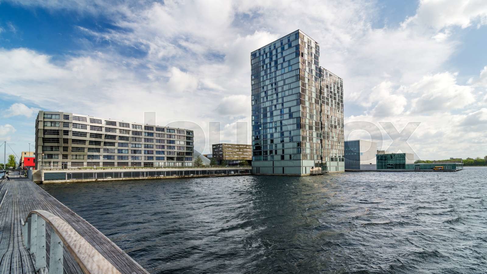 Skyline modern buildings of Almere Stad | Stock image | Colourbox