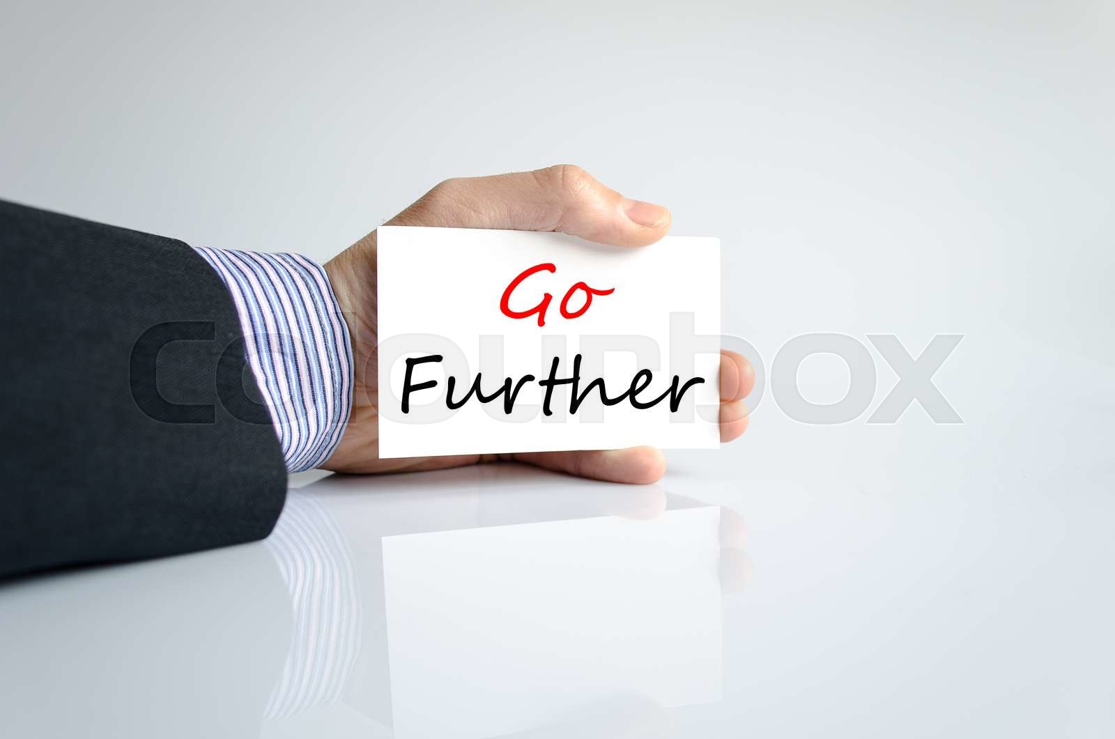 Go further Text Concept | Stock image | Colourbox
