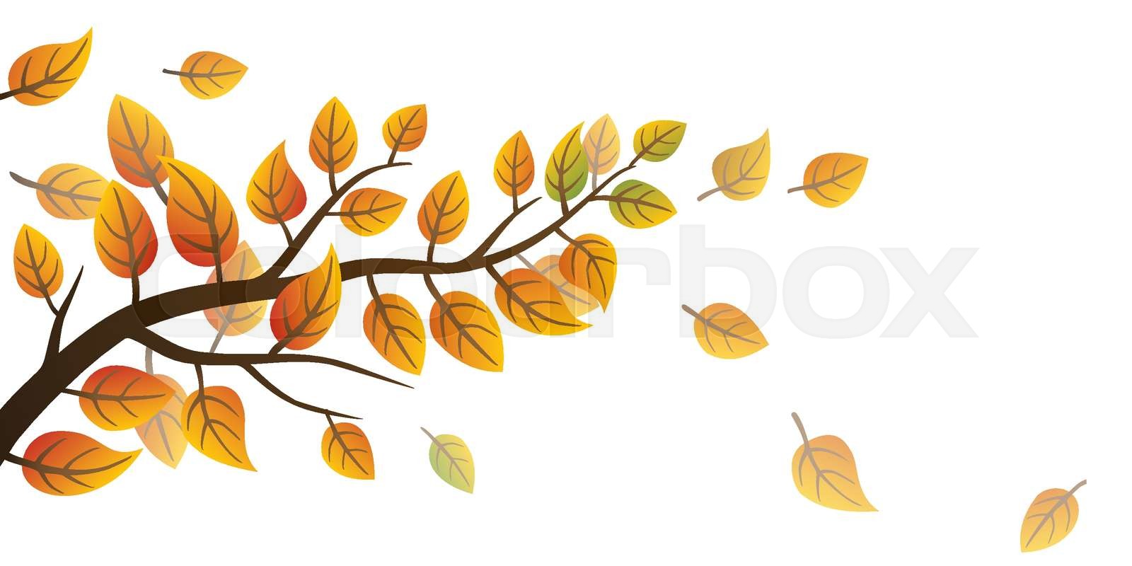 Autumn Branch Stock Vector Colourbox Autumn Branch Stock Vector Colourbox