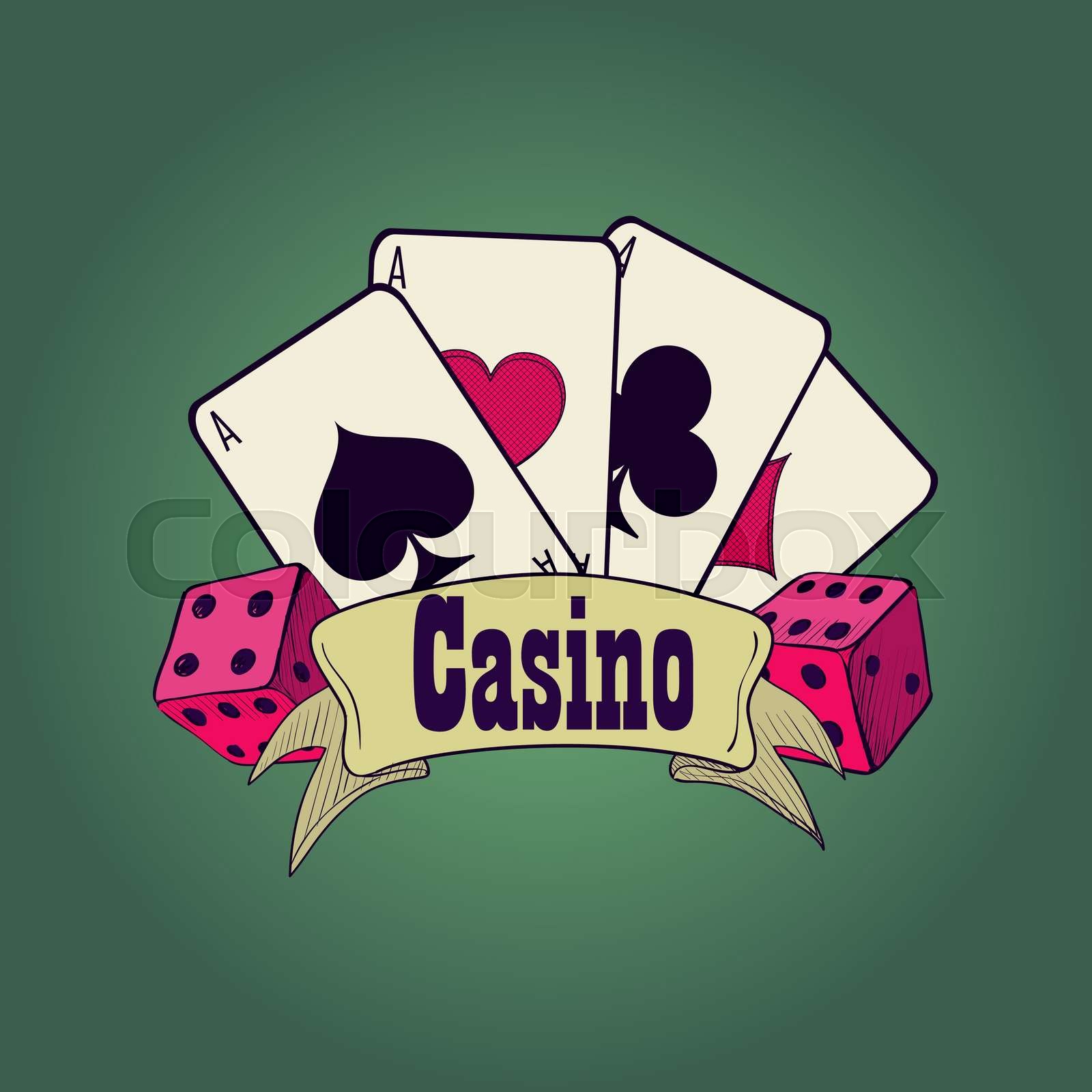 Casino and gambling emblem | Stock vector | Colourbox