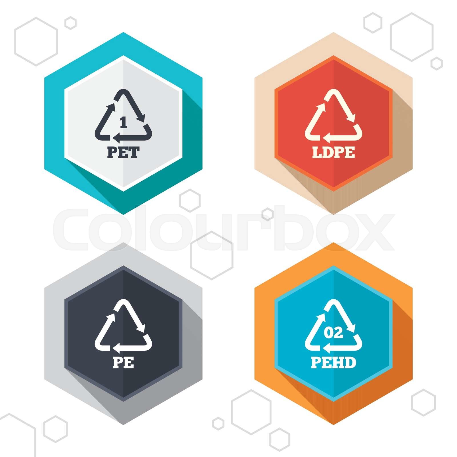 Pet Ld Pe And Hd Pe Polyethylene Terephthalate Stock Vector Colourbox Pet Ld Pe And Hd Pe Polyethylene Terephthalate Stock Vector Colourbox