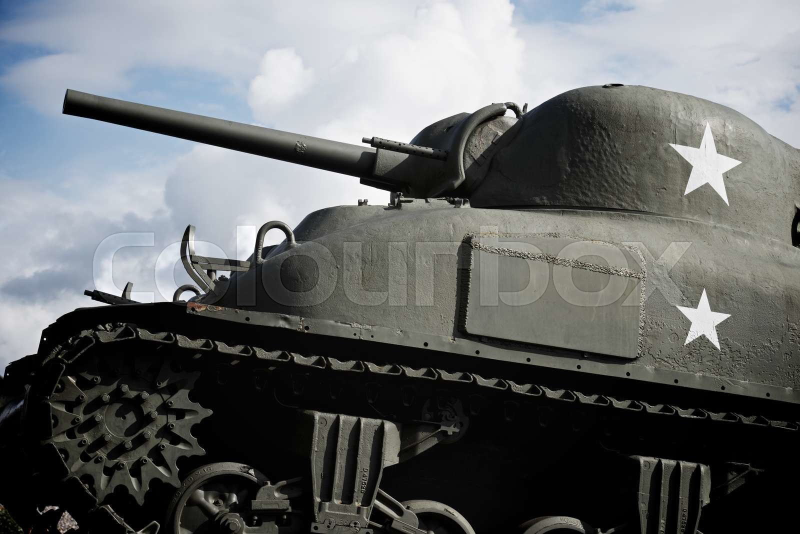 Sherman Tank Stock image Colourbox