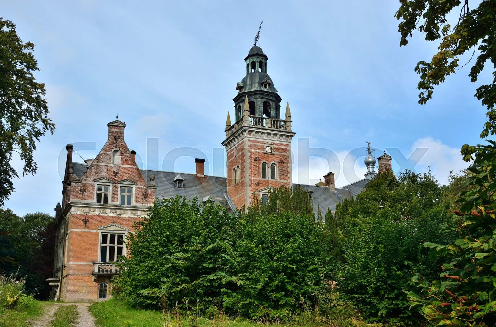 Hesbjerg Slot på Fyn | Stock foto | Colourbox