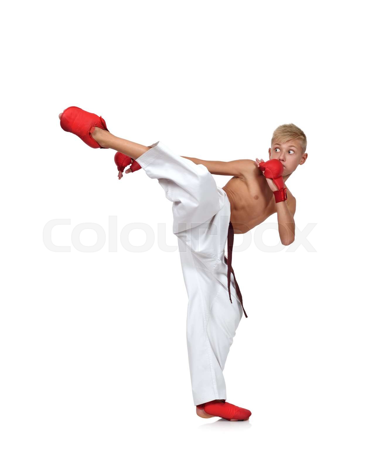 karate, männlich, kämpfer | Stock Bild | Colourbox