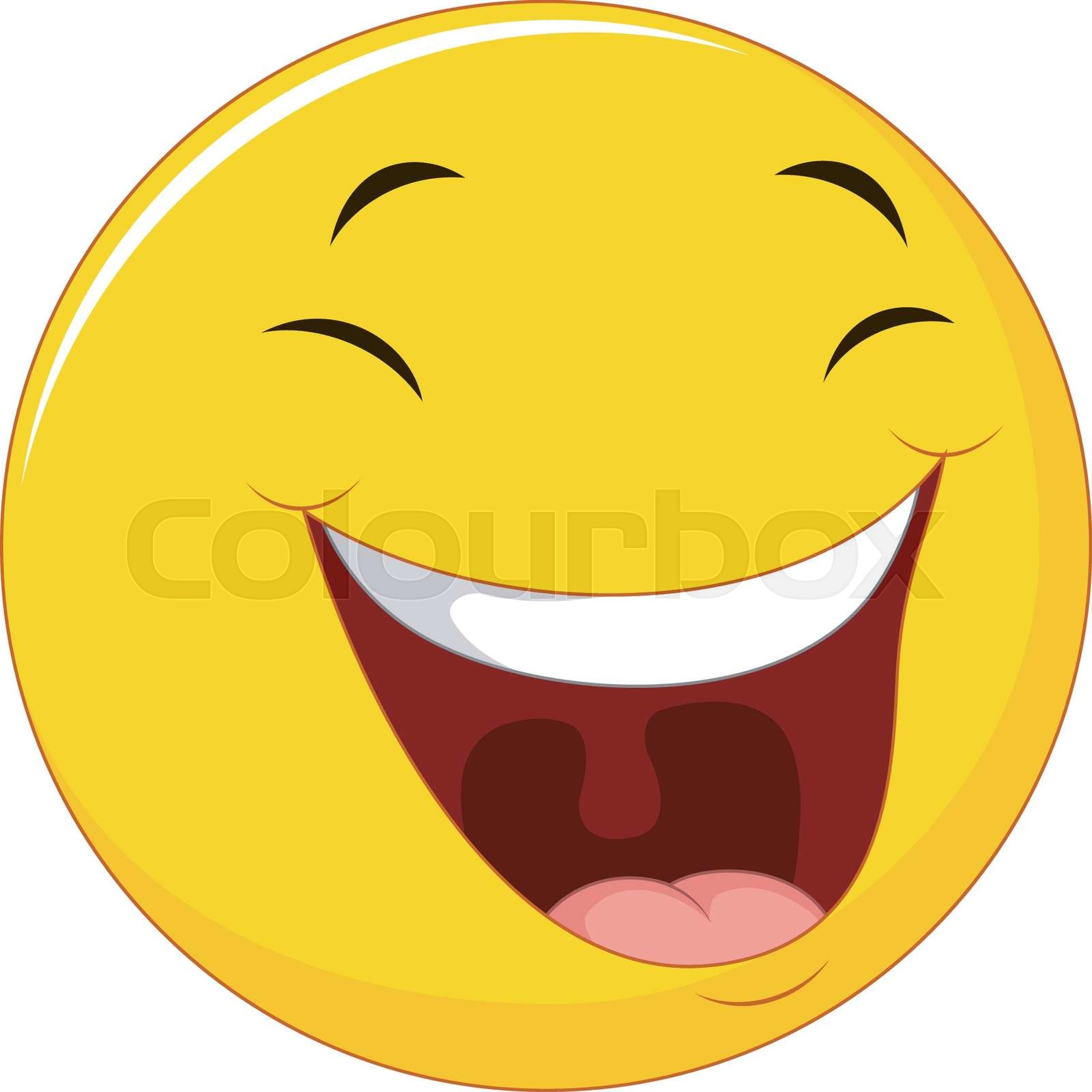 smiley, lachen, vektor | Stock-Vektor | Colourbox