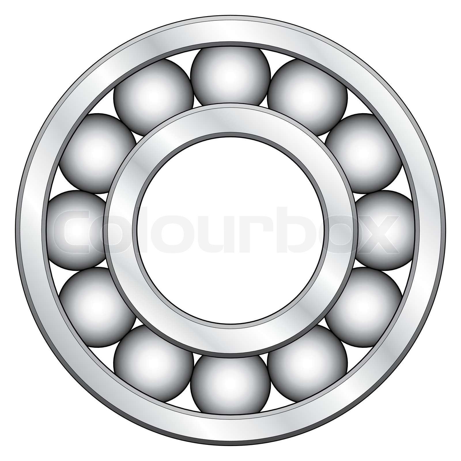 Ball bearing for various designs Stock vector Colourbox